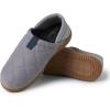 Dearfoams Men’s River Nylon Closed Back Indoor/Outdoor Memory Foam Energy Return Slipper(Medium Grey)