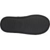 Dearfoams Men’s Rocky Mixed Material Indoor/Outdoor Memory Foam Scuff Slipper(Black)