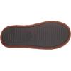 Dearfoams Men’s Rocky Mixed Material Indoor/Outdoor Memory Foam Scuff Slipper(Chestnut)