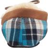 Dearfoams Unisex-Adult Mixed Material Moccasin Women’s(Blue Plaid)