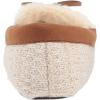 Dearfoams Unisex-Adult Mixed Material Moccasin Women’s(Oatmeal Heather)
