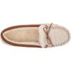 Dearfoams Unisex-Adult Mixed Material Moccasin Women’s(Oatmeal Heather)