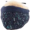 Dearfoams Unisex-Adult Mixed Material Moccasin Women’s(Peacoat)