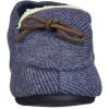 Dearfoams Unisex-Child Df Kids Toddlers Bootie with Tie Slipper(Peacoat)