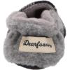 Dearfoams Unisex-Child Emerson Woven Plaid Closed Back Slipper(Light Heather Grey)