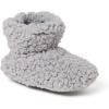 Dearfoams Unisex-Child Harley faux sherpa Bootie Slipper(Sleet)