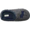 Dearfoams Unisex-Child Kids Toddlers Embroidered Animal Character Clog Slipper(Grey Moose)
