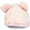 Dearfoams Unisex-Child Kids Toddlers faux sherpa Scuff with Ears Slipper(Dusty Pink)