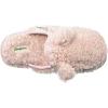 Dearfoams Unisex-Child Kids Toddlers faux sherpa Scuff with Ears Slipper(Dusty Pink)