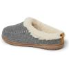 Dearfoams Women’s Alpine Bern Clog Slipper(Grey Heather)