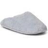 Dearfoams Women’s Bailey Plush Furry Scuff Slipper(Sleet)