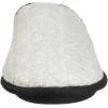 Dearfoams Women’s Cable Quilt Bound Clog with Wide Widths Slipper(Light Heather Grey)