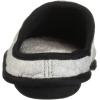 Dearfoams Women’s Cable Quilt Bound Clog with Wide Widths Slipper(Light Heather Grey)