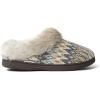 Dearfoams Women’s Claire Textured Knit Clog Slipper(Grey Multi)