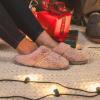 Dearfoams Women’s Claire Textured Knit Clog Slipper(Light Purple)