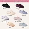 Dearfoams Women’s Claire Textured Knit Clog Slipper(Muslin)