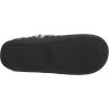 Dearfoams Women’s Erin Fairisle Extended Tab Scuff Slipper(Black)