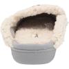 Dearfoams Women’s Erin Fairisle Extended Tab Scuff Slipper(Sleet)