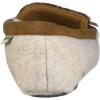 Dearfoams Women’s Felted Microwool and Fairisle Knit Moccasin Slipper(Oatmeal Heather)
