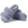 Dearfoams Women’s Fireside Benalla All Over Shearling Double Band Easy On/Off Slide Slipper(Eventide)