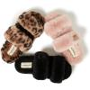 Dearfoams Women’s Fireside Benalla All Over Shearling Double Band Easy On/Off Slide Slipper(Navy)