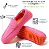 Dearfoams Women’s Hazel-Lighweight Driving Loafer Machine Washable Comfortable Shoe(Azalea Pink)