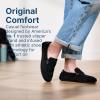 Dearfoams Women’s Hazel-Lighweight Driving Loafer Machine Washable Comfortable Shoe(Black)