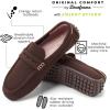 Dearfoams Women’s Hazel-Lighweight Driving Loafer Machine Washable Comfortable Shoe(Coffee)