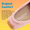 Dearfoams Women’s Hazel-Lighweight Driving Loafer Machine Washable Comfortable Shoe(Mauve Frost)