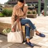 Dearfoams Women’s Hazel-Lighweight Driving Loafer Machine Washable Comfortable Shoe(Navy)