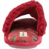 Dearfoams Women’s Lane Giftable Holiday Slide with Novelty Sayings Applique Slipper(“Kiss Me”)