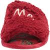 Dearfoams Women’s Lane Giftable Holiday Slide with Novelty Sayings Applique Slipper(“Kiss Me”)