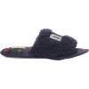Dearfoams Women’s Lane Giftable Holiday Slide with Novelty Sayings Applique Slipper(“Snow Day”)
