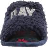 Dearfoams Women’s Lane Giftable Holiday Slide with Novelty Sayings Applique Slipper(“Snow Day”)