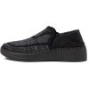 Dearfoams Womens Lee Lightweight Easy on/Off Knit Sneaker(Black)