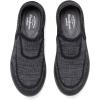 Dearfoams Womens Lee Lightweight Easy on/Off Knit Sneaker(Black)