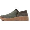 Dearfoams Womens Lee Lightweight Easy on/Off Knit Sneaker(Olive)