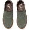 Dearfoams Womens Lee Lightweight Easy on/Off Knit Sneaker(Olive)