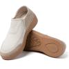 Dearfoams Womens Lee Lightweight Easy on/Off Knit Sneaker(Tan)
