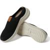 Dearfoams Women’s Lightweight Breathable Gracie Sneaker with Arch Support Machine Washable Shoes Clog(Black)