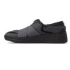 Dearfoams Womens Livie Machine Washable X Strap Knit Sneaker(Black)