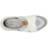 Dearfoams Womens Livie Machine Washable X Strap Knit Sneaker(Light Grey)