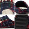 Dearfoams Women’s Mama Bear Matching Family Gifts for Mom Clog(Blue Tartan Plaid)
