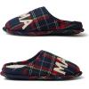 Dearfoams Women’s Mama Bear Matching Family Gifts for Mom Clog(Blue Tartan Plaid)