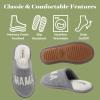 Dearfoams Women’s Mama Bear Matching Family Gifts for Mom Clog(Light Heather Grey)