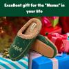 Dearfoams Women’s Mama Bear Matching Family Gifts for Mom Clog(Spruce)