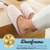 Dearfoams Women’s Memory Foam Indoor House Slippers Leslie Terry Clog House Shoes with Wide Widths(Fresh Pink Terry)