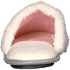 Dearfoams Women’s Novelty Pile Scuff and Eye Mask Set(Muslin)