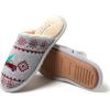 Dearfoams Women’s Novelty Scuff with Eye Mask Slipper(Grey)