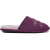 Dearfoams Women’s Novelty Scuff with Eye Mask Slipper(Wine (Cloud Wine))